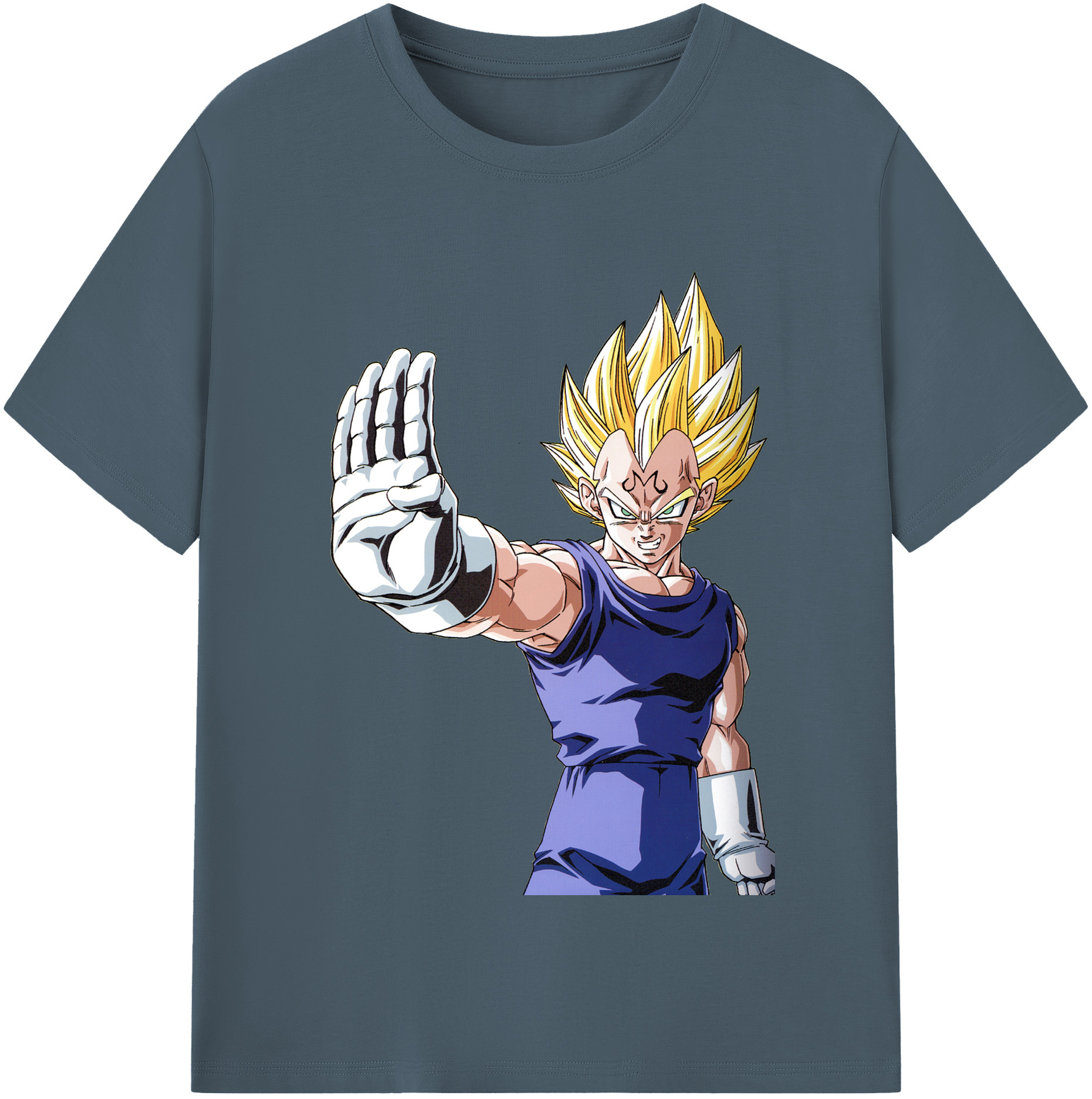 （画像用） ドラゴンボール ベジータ四世（Bejīta Yonsei）DRAGON BALL Vegeta IV 綿100％半袖Tシャツ（フロントプリント）